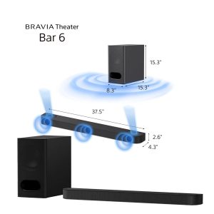 BRAVIA Theatre Bar 6 | 3.1.2ch Soundbar with powerful wireless subwoofer HT-B600